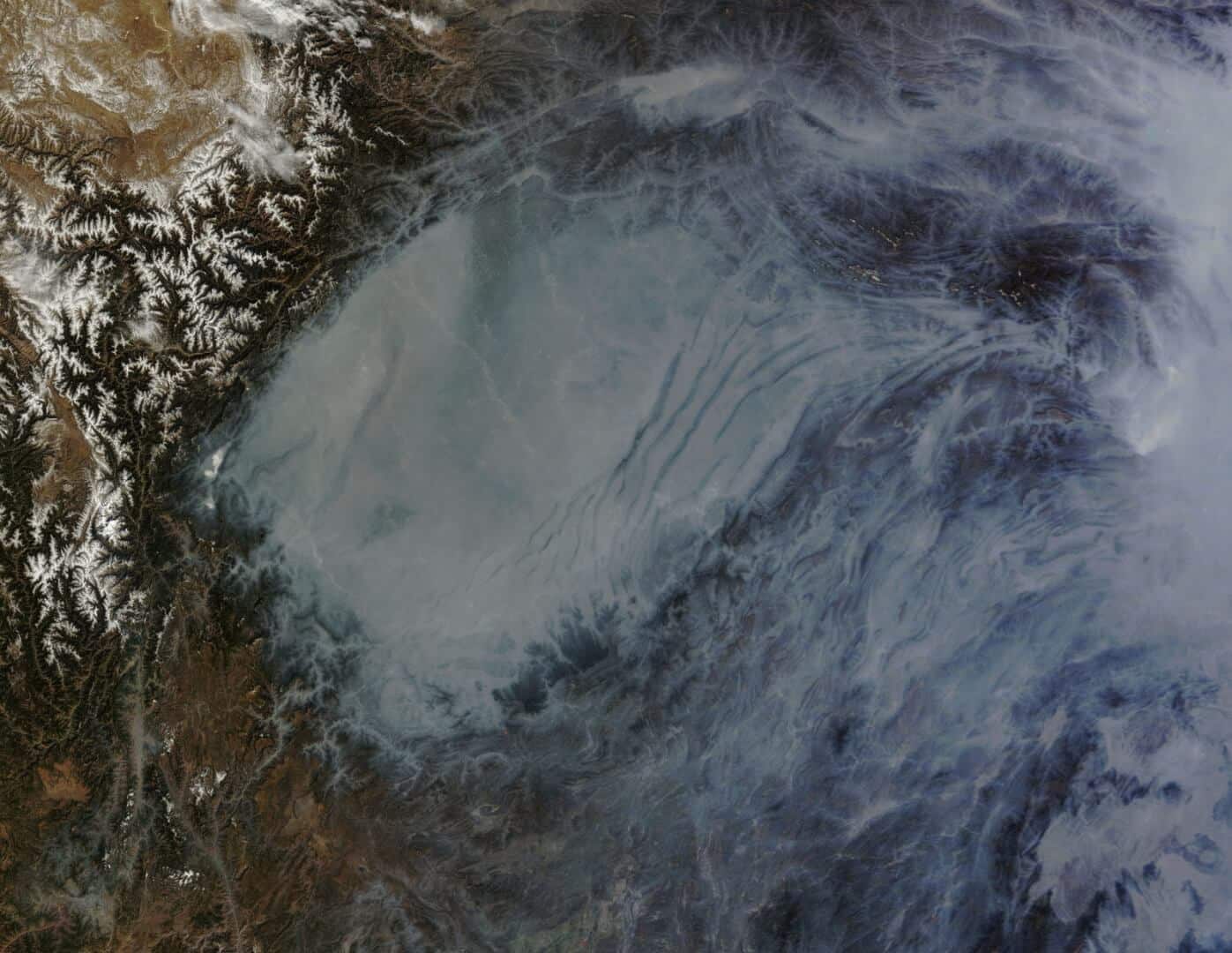 Chiny Smog z kosmosu. NASA Goddard Space Flight Center