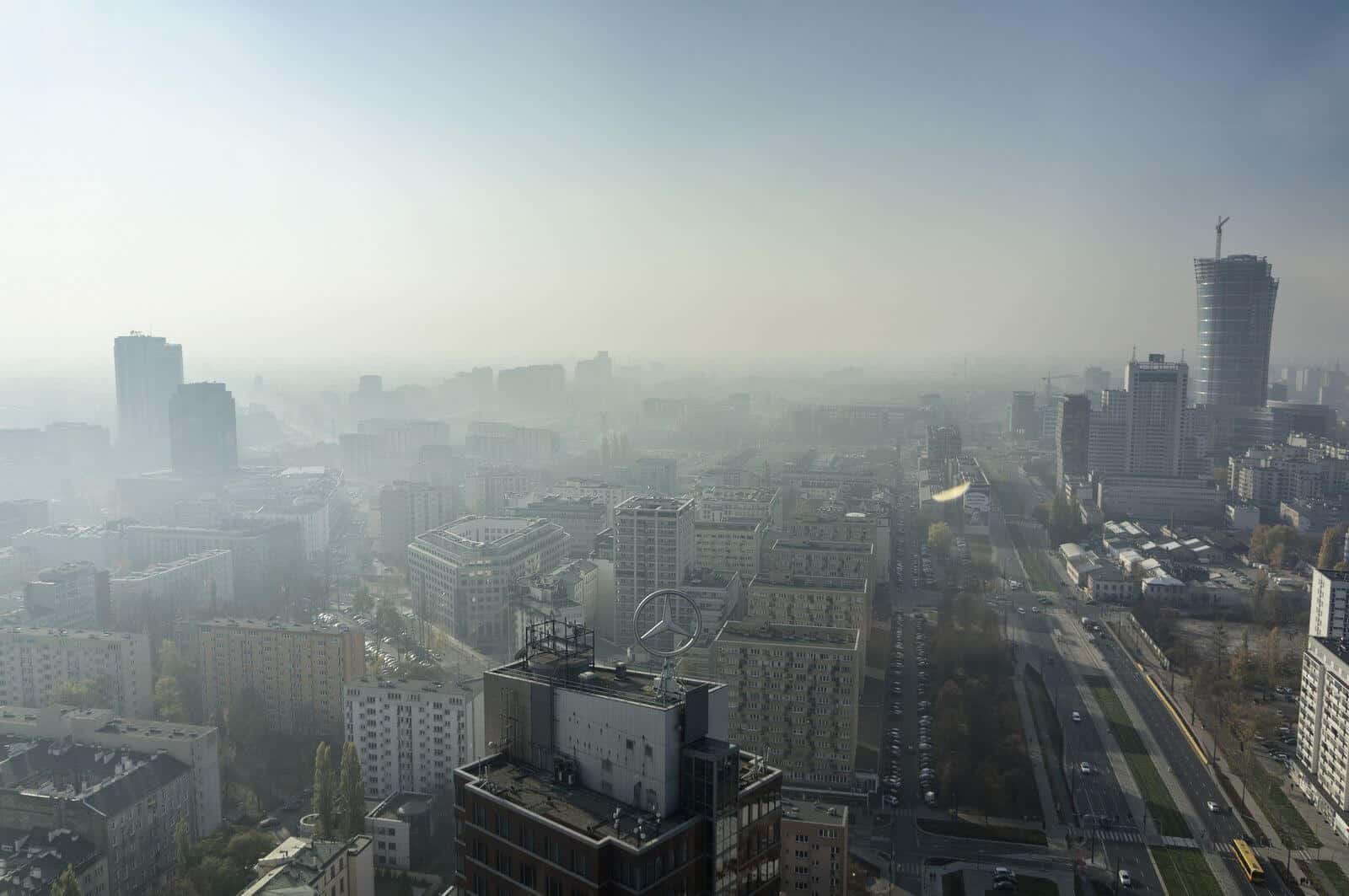 Warszawa smog. Fot. Radek Kołakowski