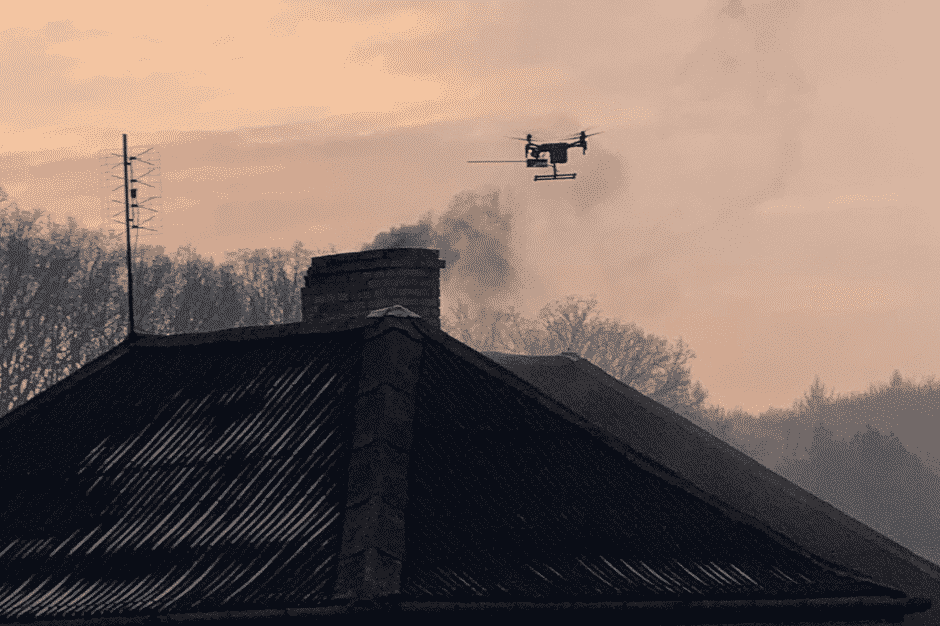mysłowice smog kontrola dronem