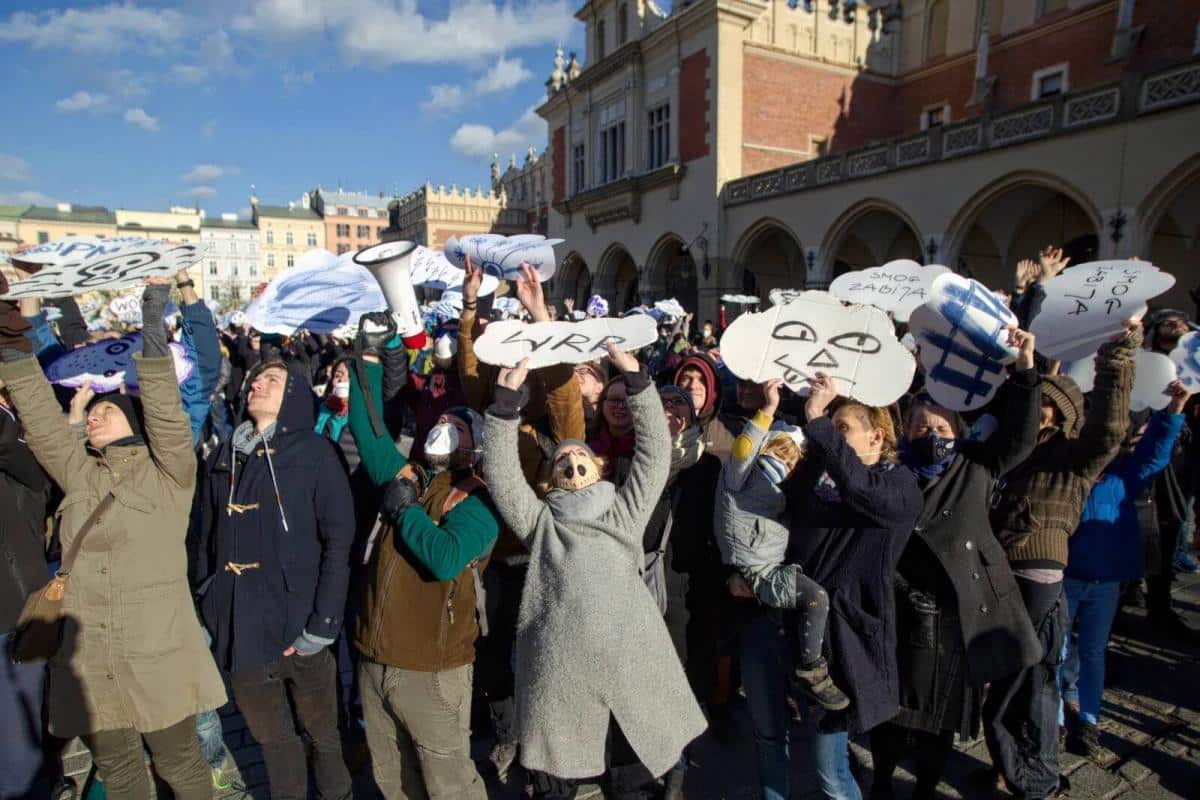 Protest smog kraków fot. Tomasz Wiech