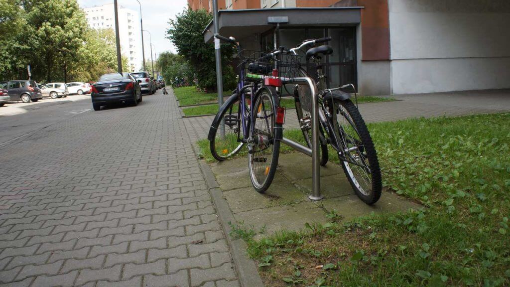 Stojaki na rowery. Kraków.