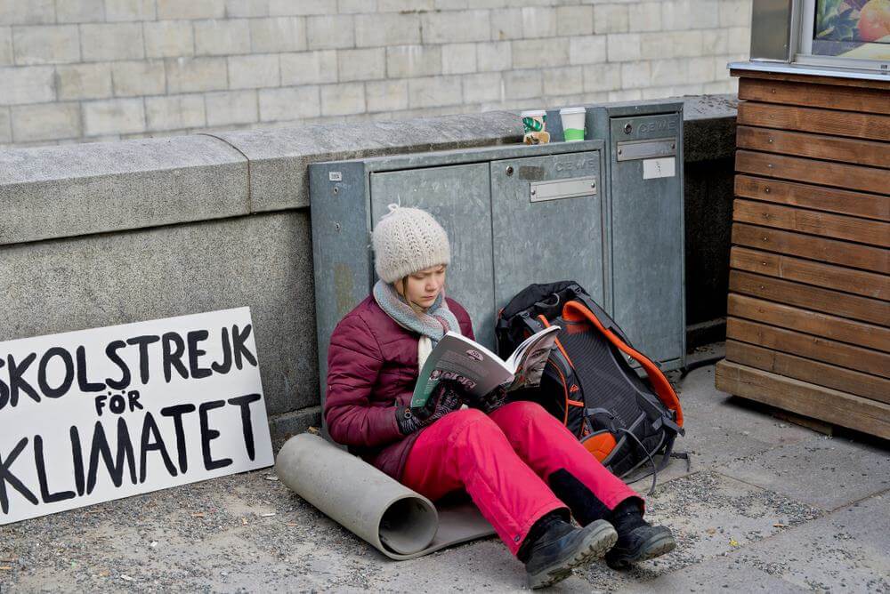 Greta Thunberg w PE apeluje