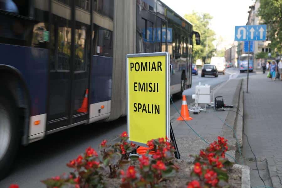 pomiar spalin remote sensing krakow