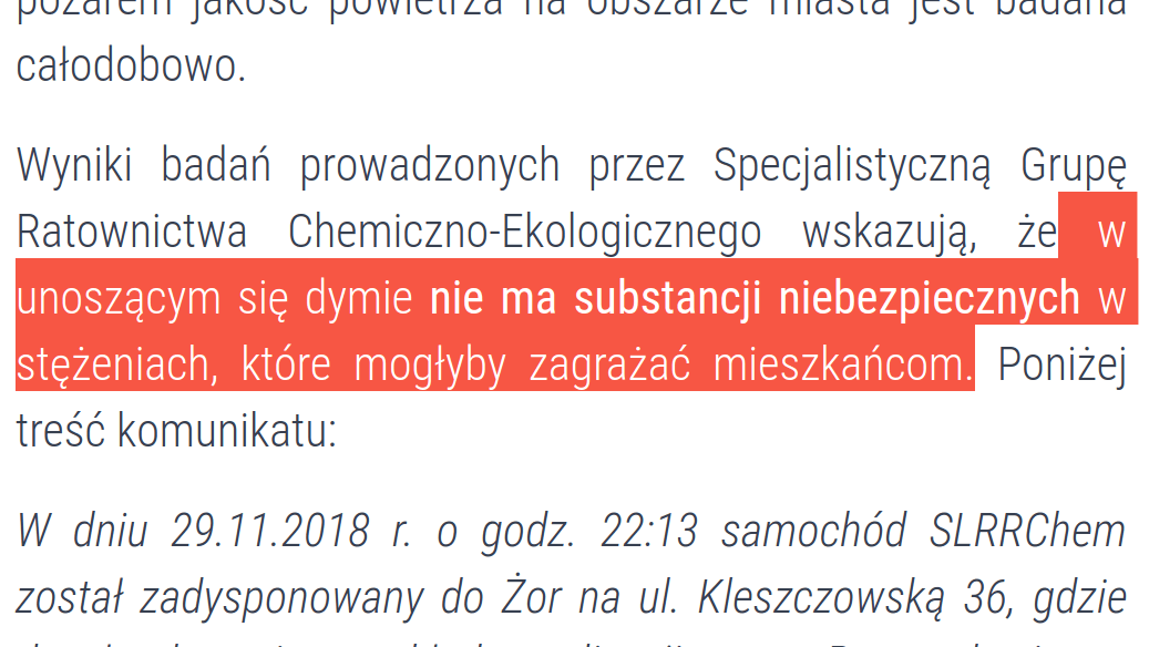 Pożar składowiska w Żorach.