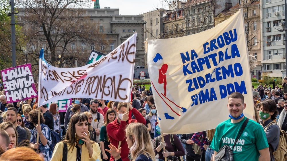 protest w serbii