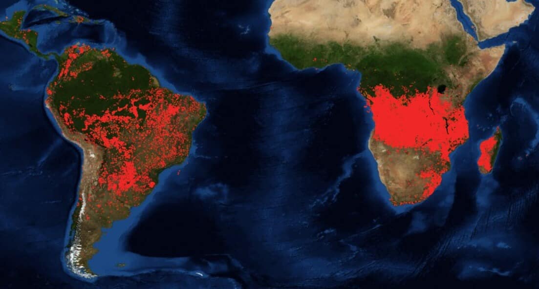 |Południowa Afryka w ogniu. Nie tylko Amazonia i Arktyka płoną windy pożar pożary w afryce