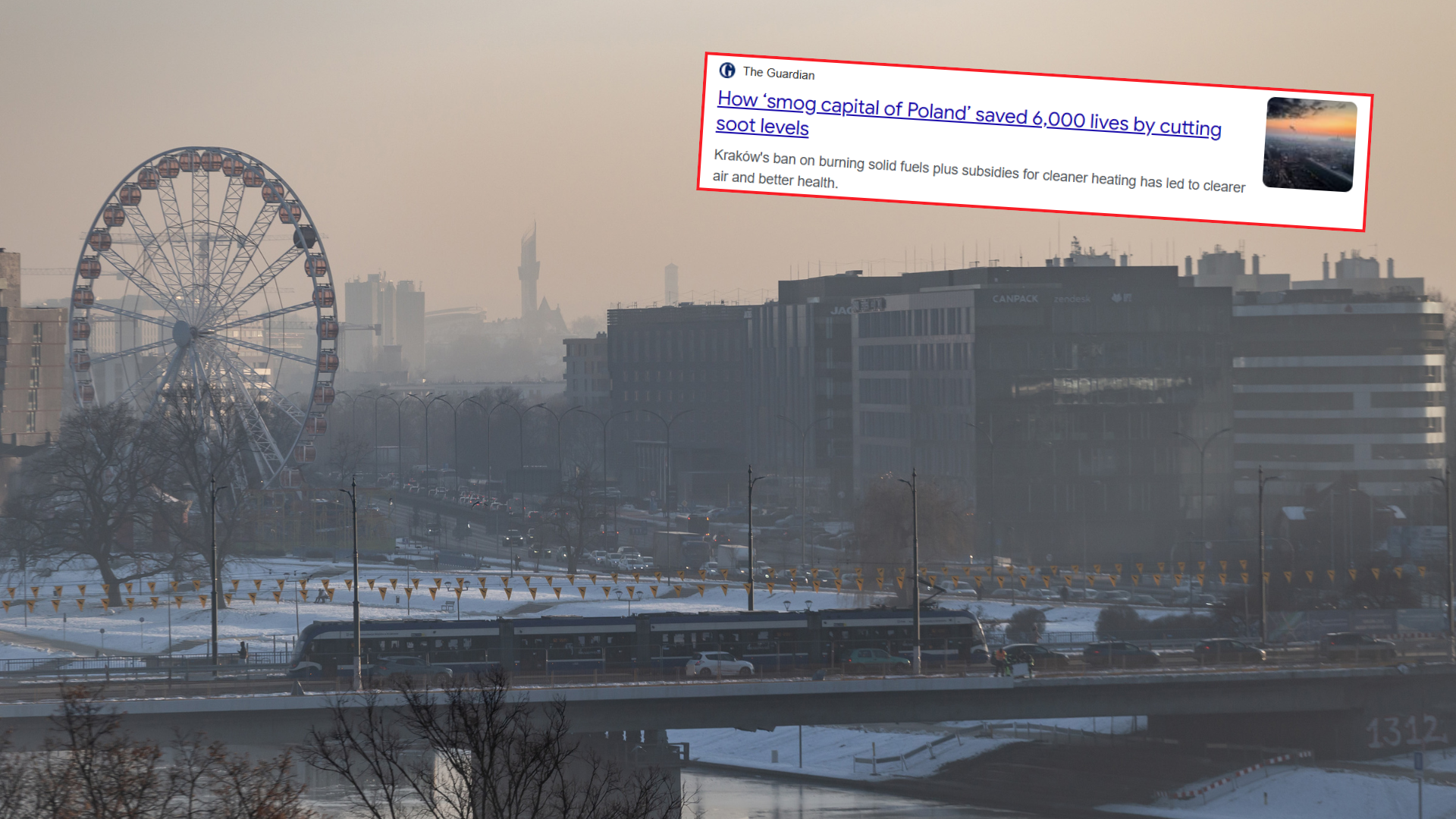 The Guardian Kraków smog